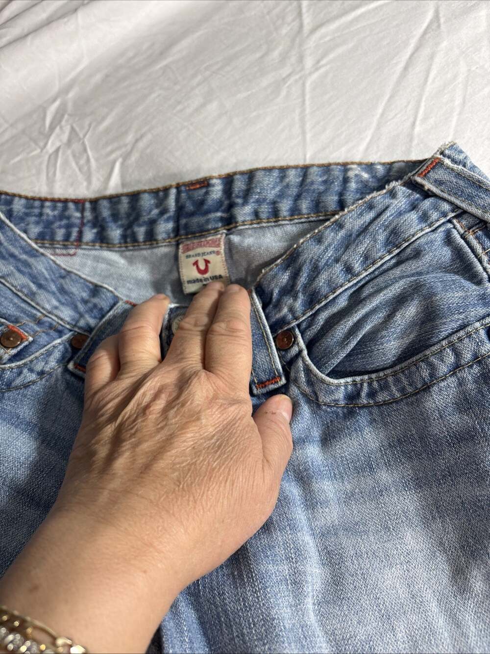True Religion Women's Lightweight Low Rise Jeans Size 28